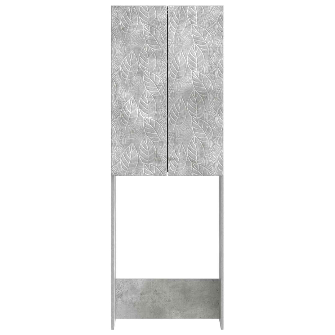 Toilet Skab DELFT Betongrå 66 x 25,5 x 190 cm Konstrueret træ