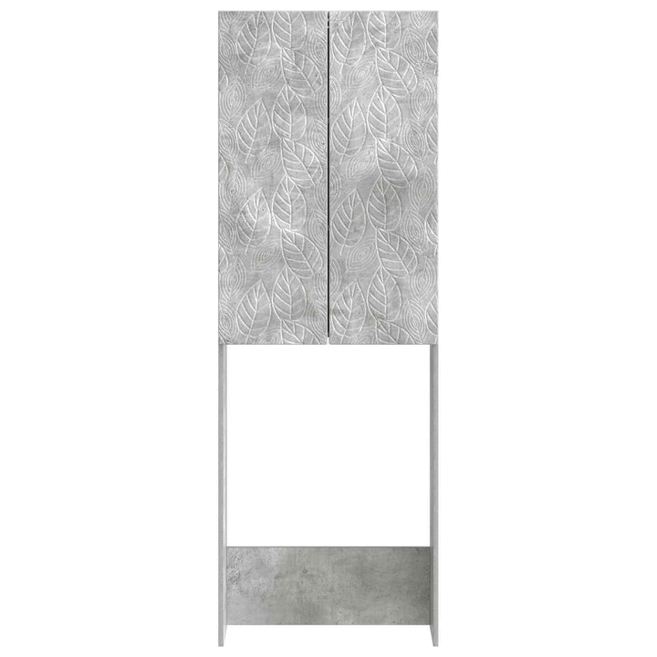 Toilet Skab DELFT Betongrå 66 x 25,5 x 190 cm Konstrueret træ