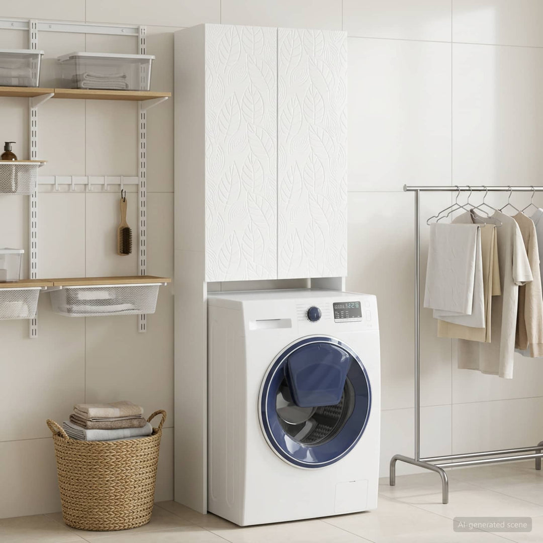 Toilet Skab DELFT Hvid højglans 66 x 25,5 x 190 cm
