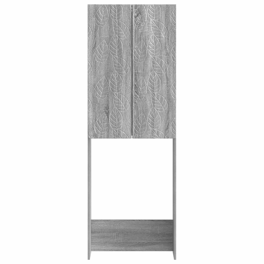 Toilet Skab DELFT Grå Sonoma 66 x 25,5 x 190 cm Konstrueret træ