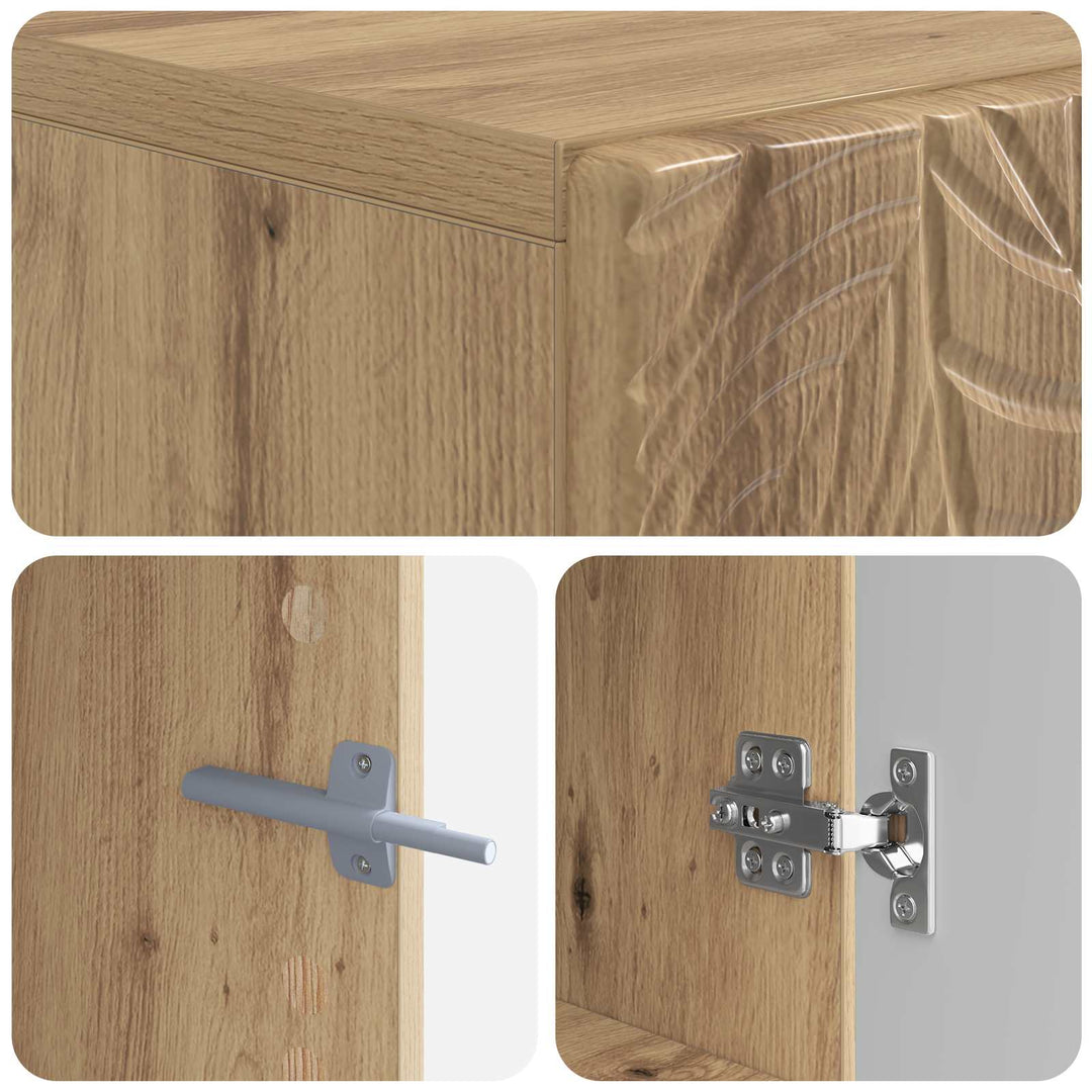 Toilet Skab DELFT Artisan-eg 66 x 25,5 x 190 cm Konstrueret træ