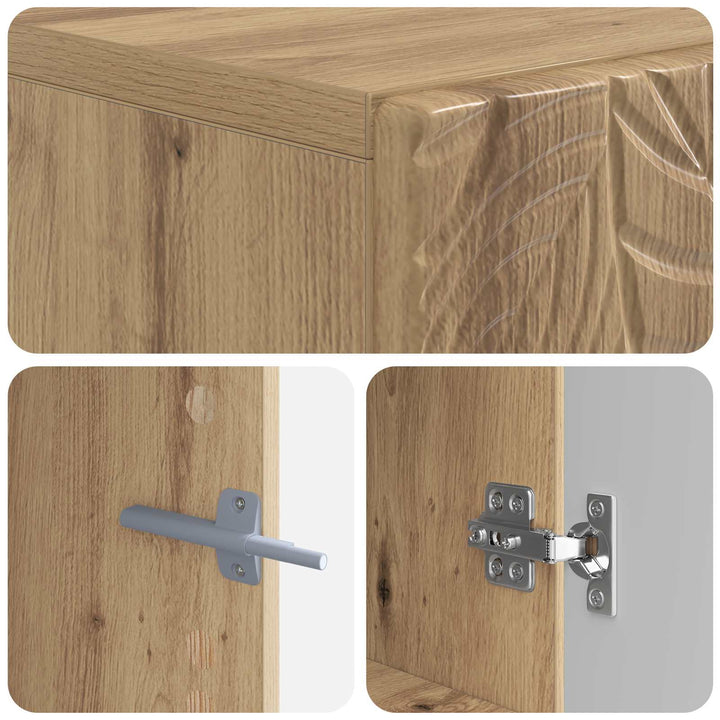 Toilet Skab DELFT Artisan-eg 66 x 25,5 x 190 cm Konstrueret træ