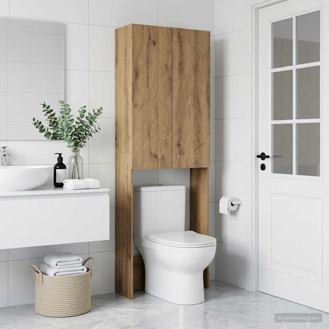 Toilet Skab DELFT Artisan-eg 66 x 25,5 x 190 cm Konstrueret træ