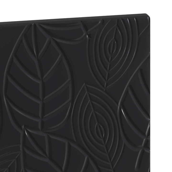 Væghængt hovedgærde DELFT Sort Konstrueret træ