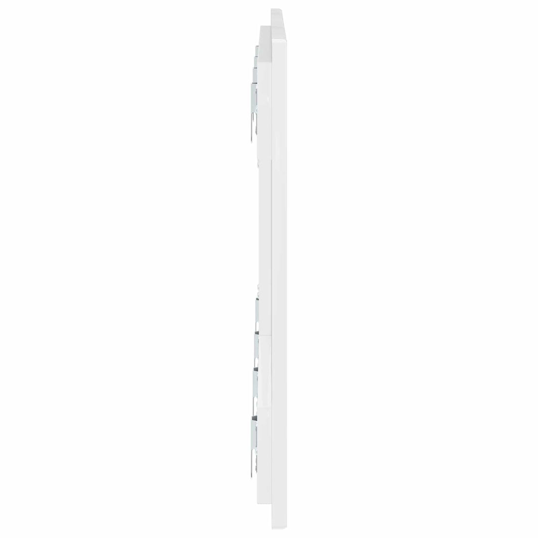 Væghængt hovedgærde DELFT Hvid højglans Konstrueret træ