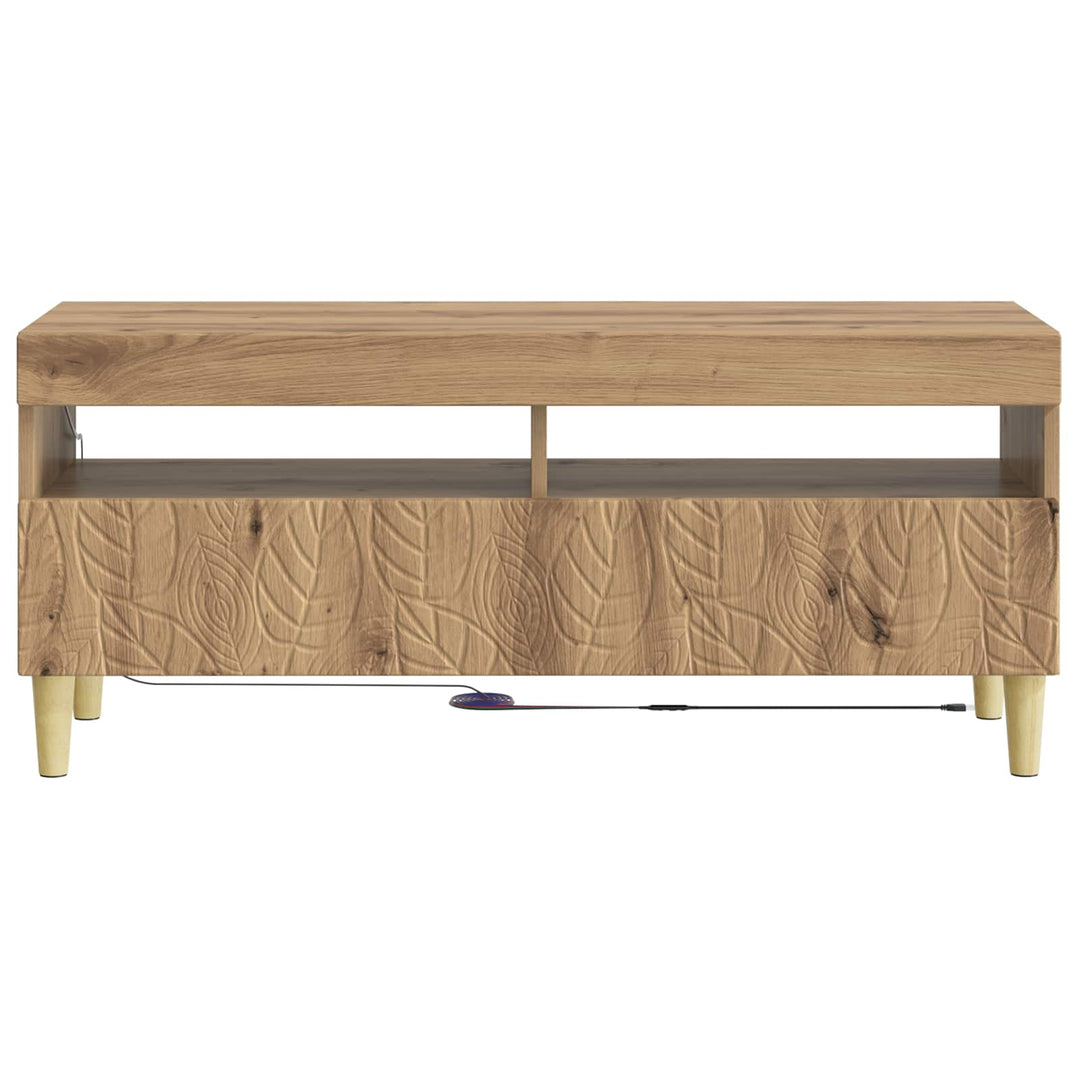 LED TV-skab Artisan-eg Konstrueret træ