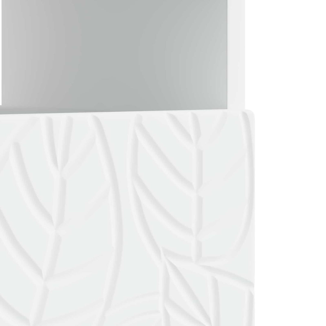 LED TV-skab Hvid Konstrueret træ