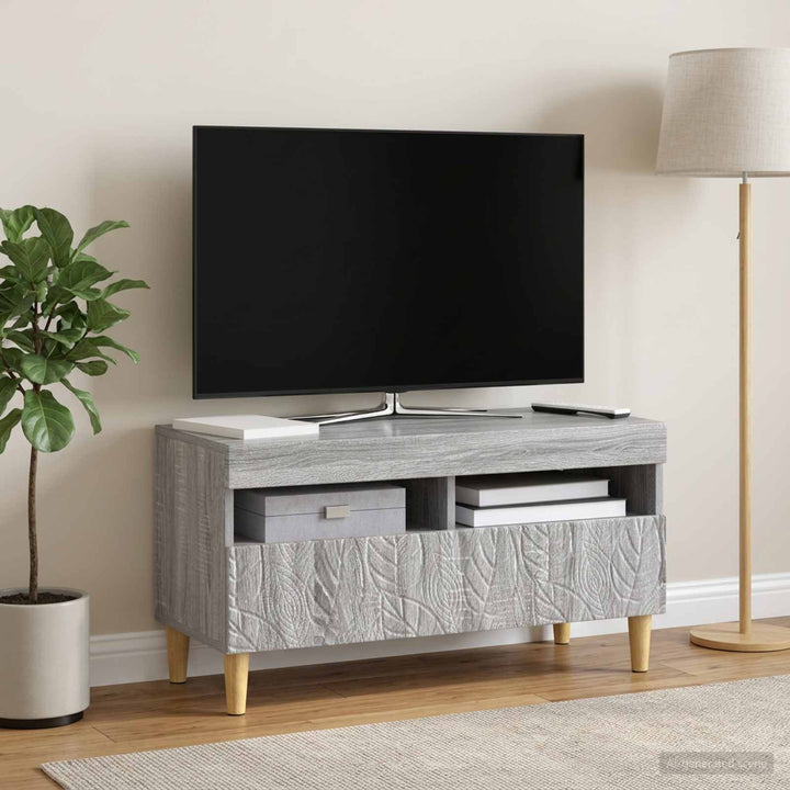LED TV-skab Grå Sonoma Konstrueret træ