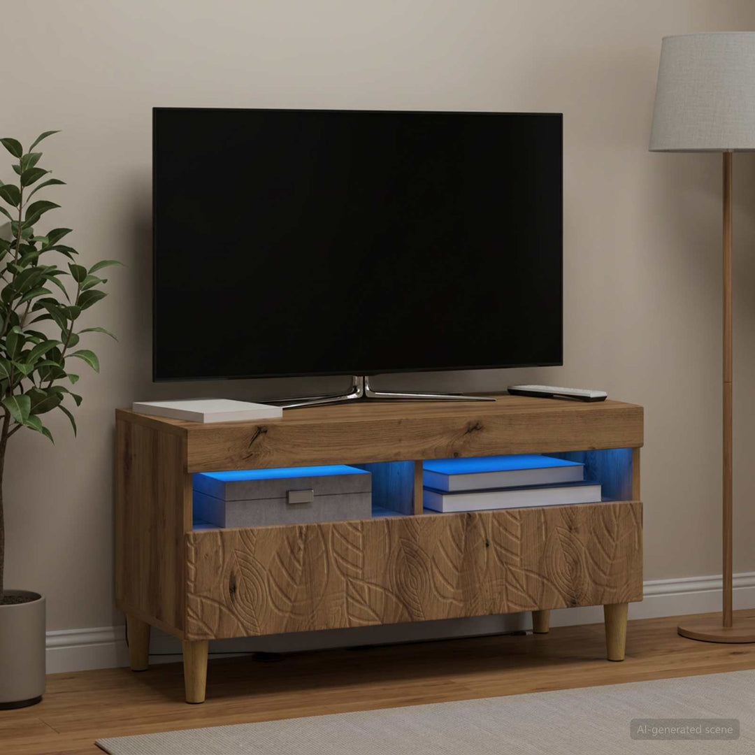 LED TV-skab Artisan-eg Konstrueret træ
