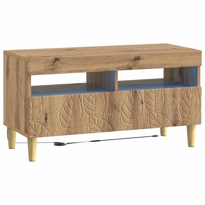 LED TV-skab Artisan-eg Konstrueret træ