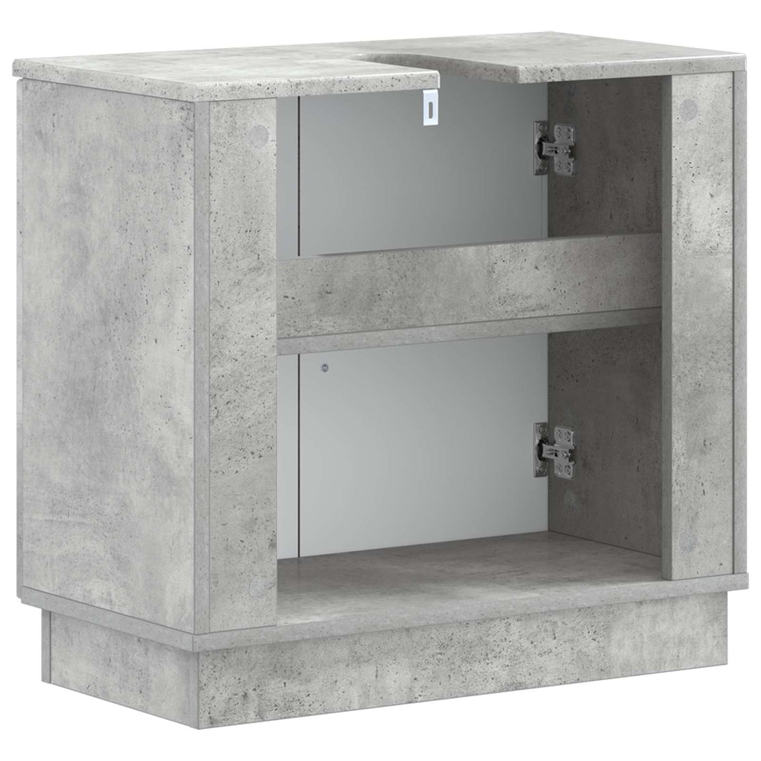 Badeværelsesskabsunder HOORN Betongrå 59,5 x 31,5 x 56 cm