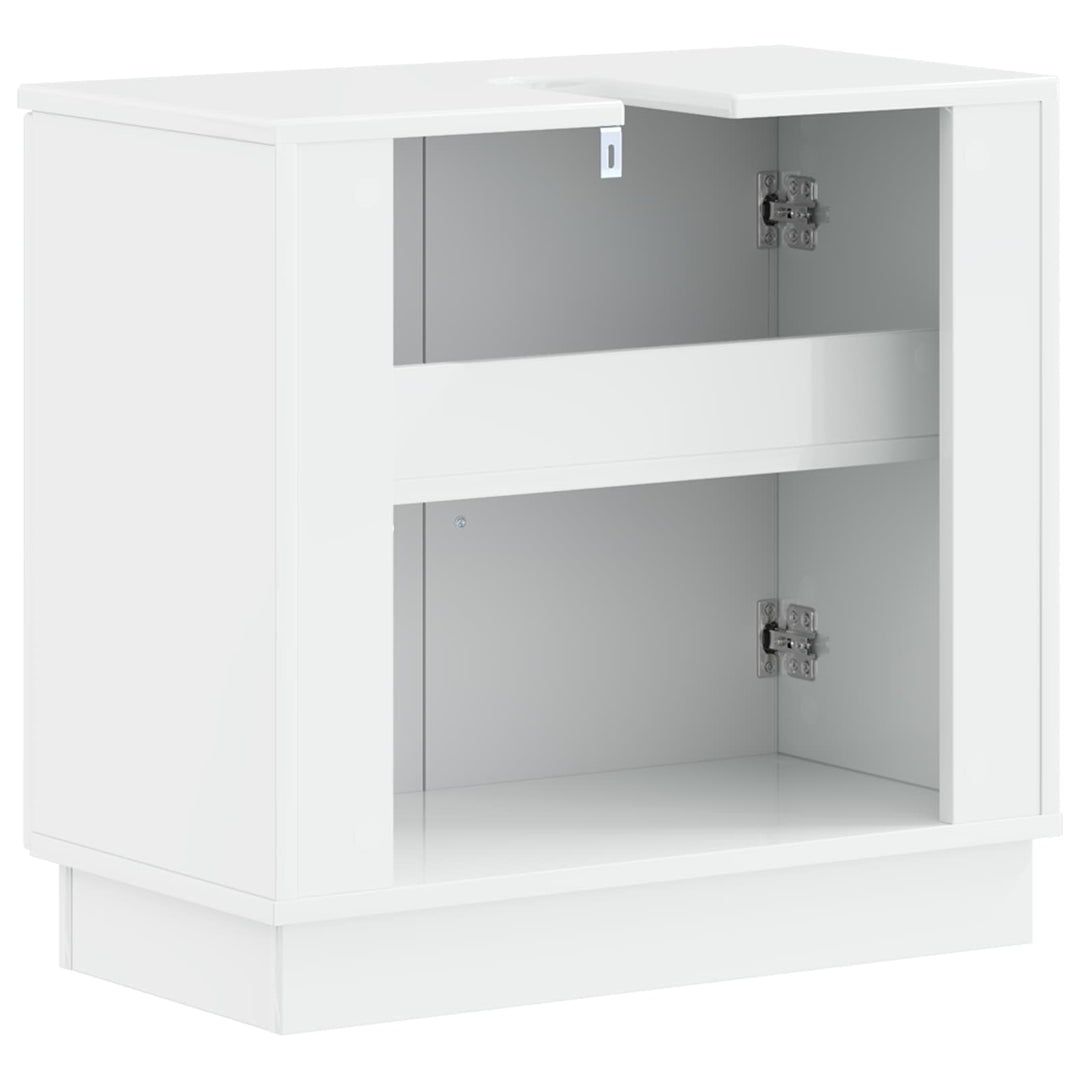 Badeværelsesskabsunder HOORN Hvid højglans 59,5 x 31,5 x 56 cm