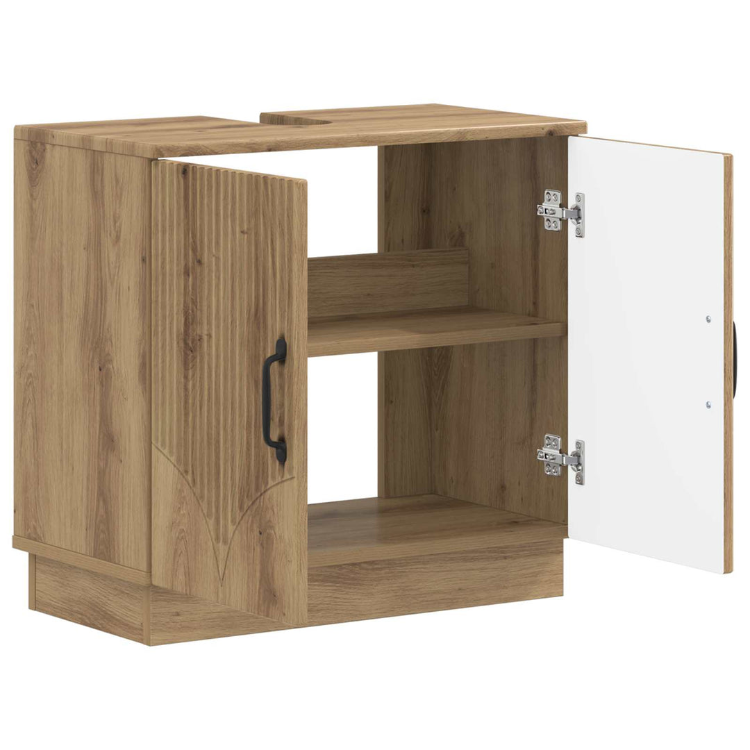 Badeværelsesskabsunder HOORN Artisan-eg 59,5 x 31,5 x 56 cm