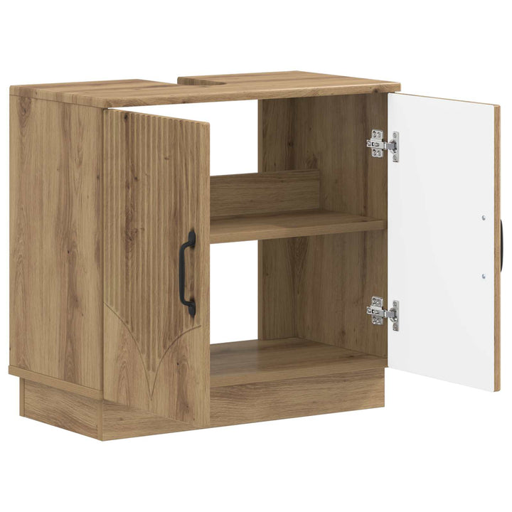 Badeværelsesskabsunder HOORN Artisan-eg 59,5 x 31,5 x 56 cm