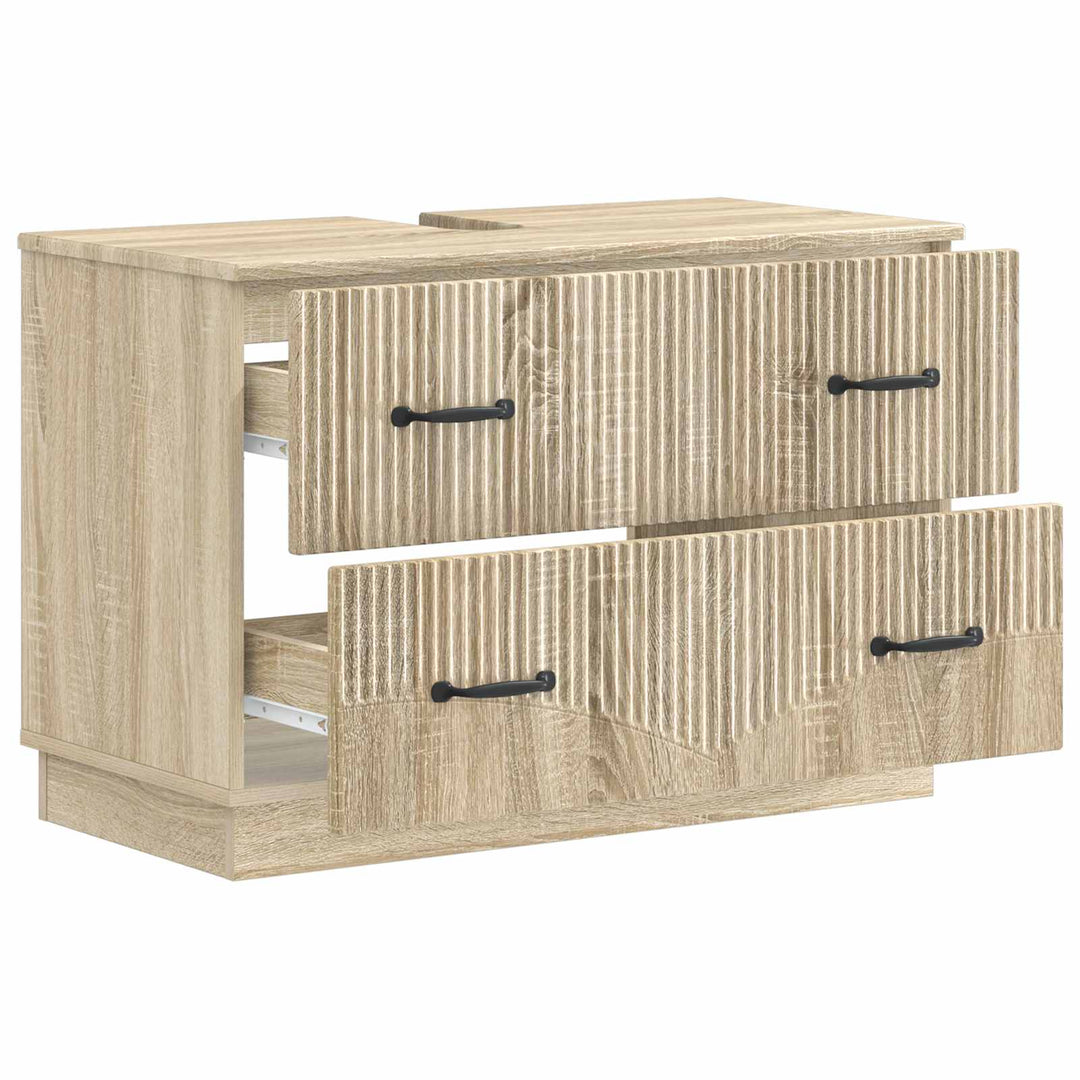 Badeværelsesskabsunder HOORN Sonoma-eg 82 x 41 x 56 cm