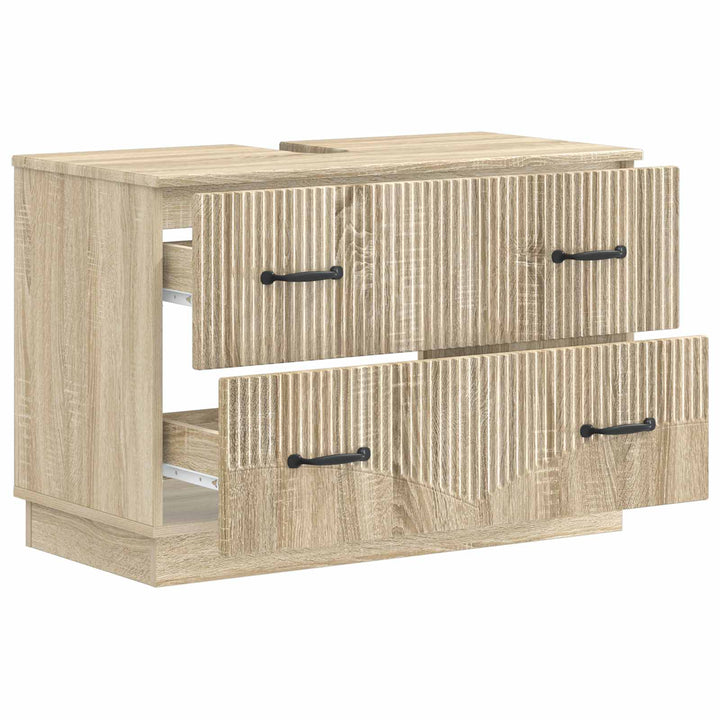 Badeværelsesskabsunder HOORN Sonoma-eg 82 x 41 x 56 cm