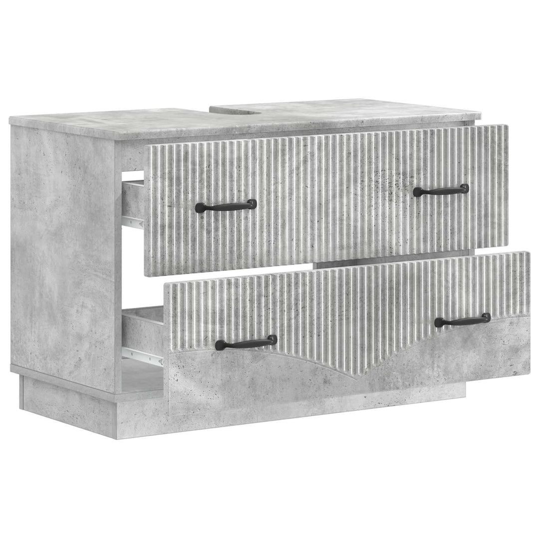 Badeværelsesskabsunder HOORN Betongrå 82 x 41 x 56 cm