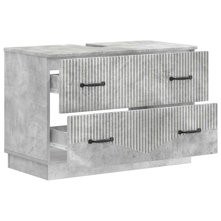 Badeværelsesskabsunder HOORN Betongrå 82 x 41 x 56 cm