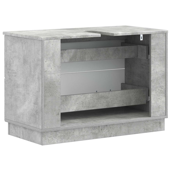 Badeværelsesskabsunder HOORN Betongrå 82 x 41 x 56 cm