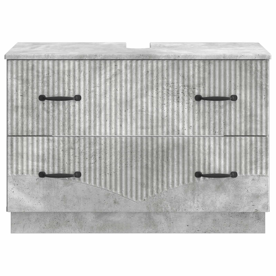 Badeværelsesskabsunder HOORN Betongrå 82 x 41 x 56 cm