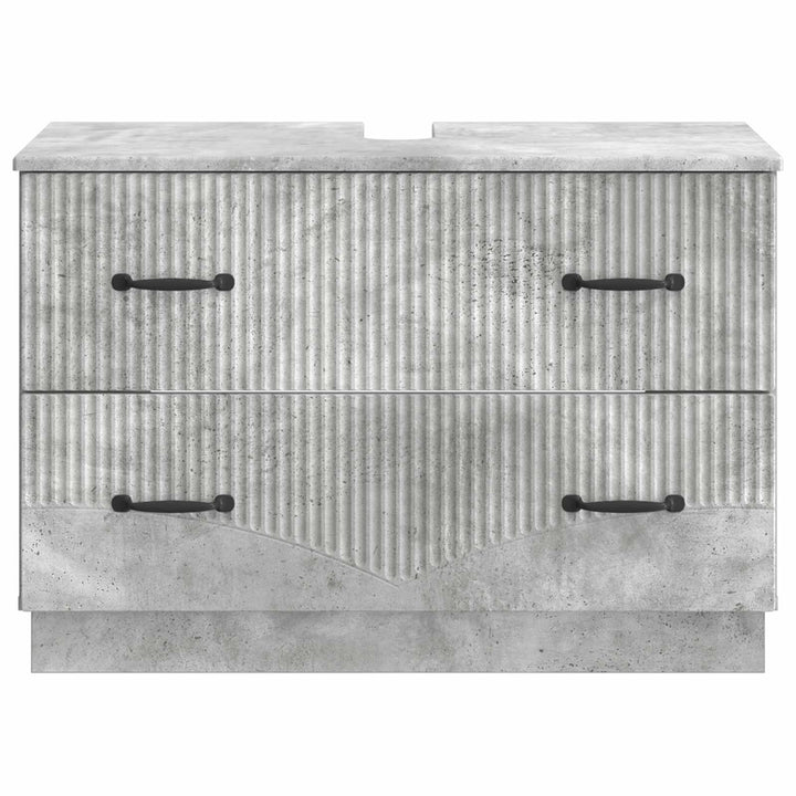 Badeværelsesskabsunder HOORN Betongrå 82 x 41 x 56 cm