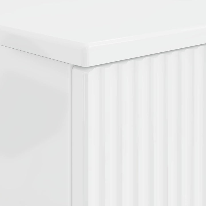 Badeværelsesskabsunder HOORN Hvid højglans 82 x 41 x 56 cm