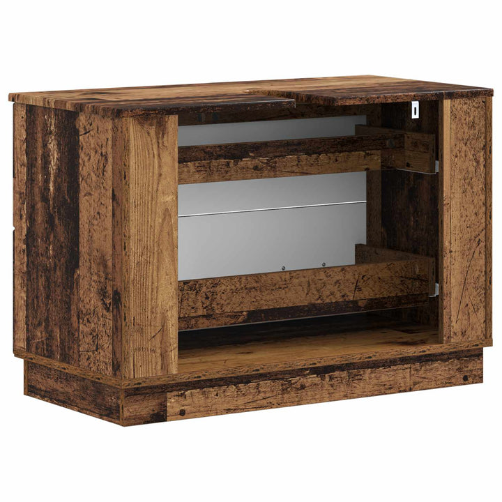 Badeværelsesskabsunder HOORN Gammelt træ 82 x 41 x 56 cm