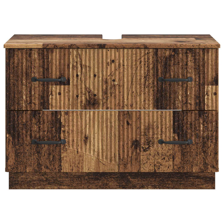Badeværelsesskabsunder HOORN Gammelt træ 82 x 41 x 56 cm