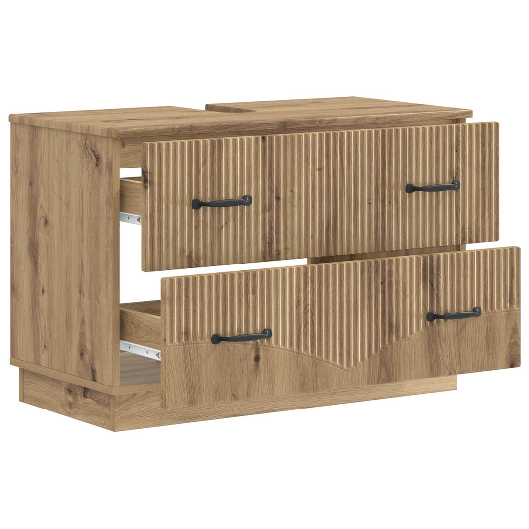 Badeværelsesskabsunder HOORN Artisan-eg 82 x 41 x 56 cm