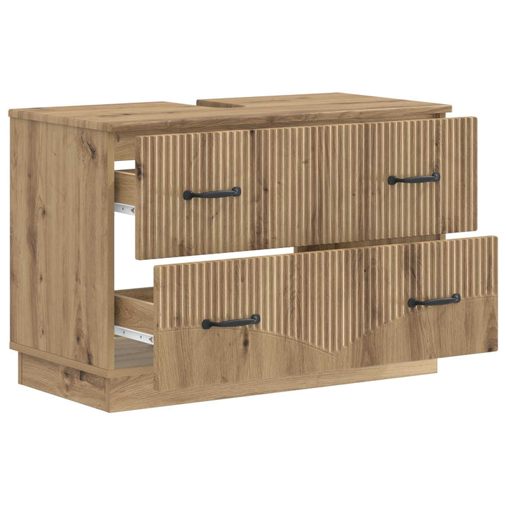 Badeværelsesskabsunder HOORN Artisan-eg 82 x 41 x 56 cm