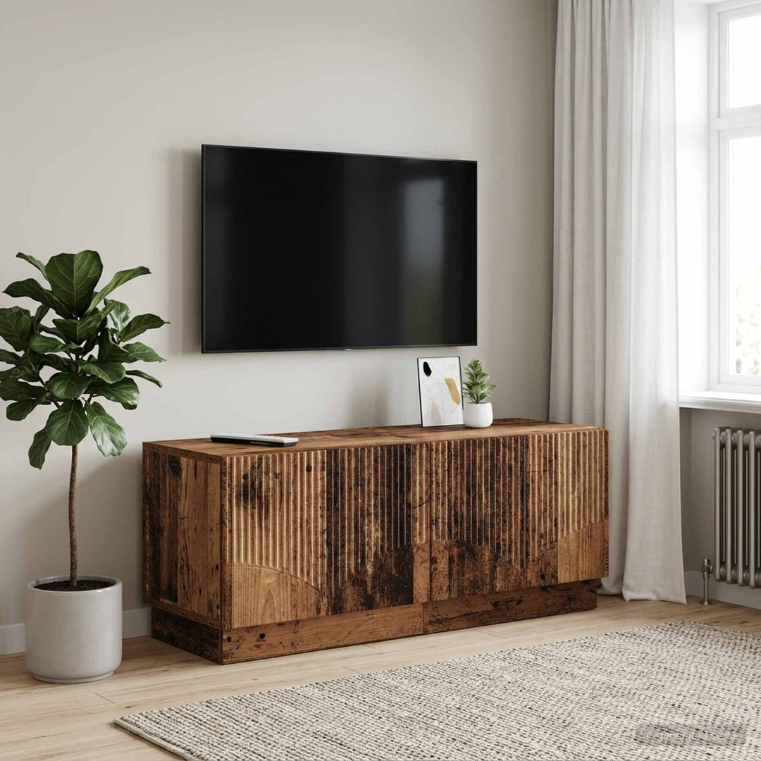 TV-skab Gammelt træ Konstrueret træ