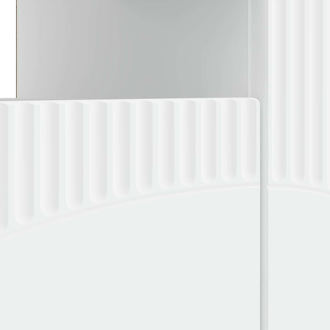 LED TV-skab Hvid Konstrueret træ