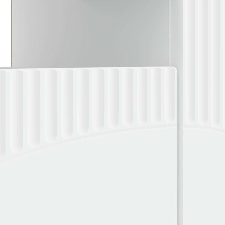 LED TV-skab Hvid Konstrueret træ