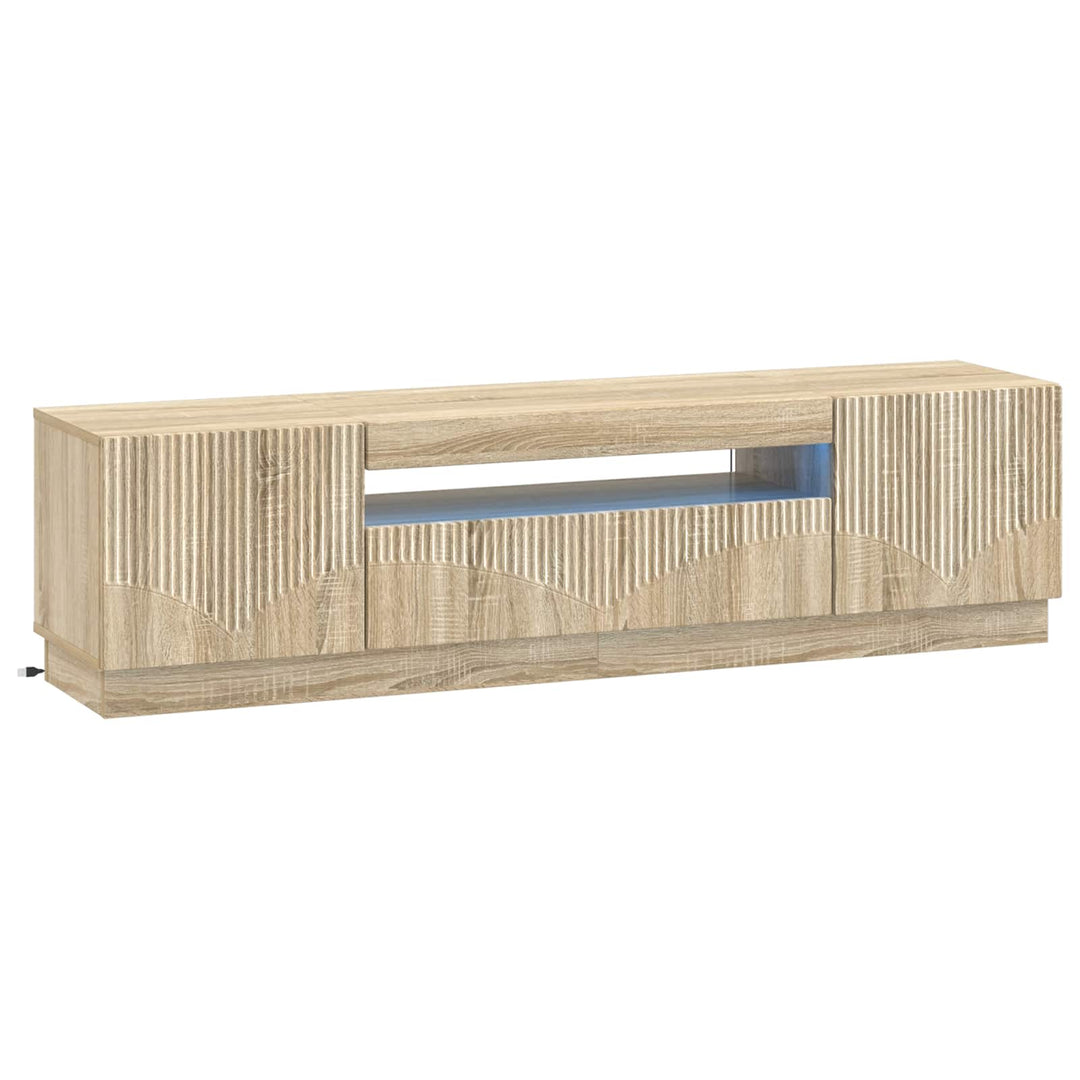 LED TV-skab Sonoma-eg Konstrueret træ