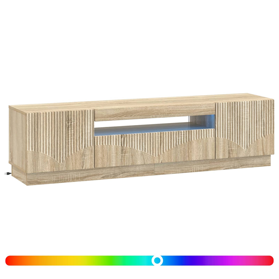 LED TV-skab Sonoma-eg Konstrueret træ