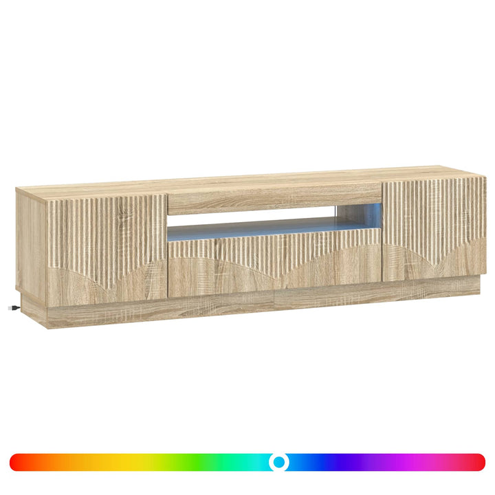 LED TV-skab Sonoma-eg Konstrueret træ