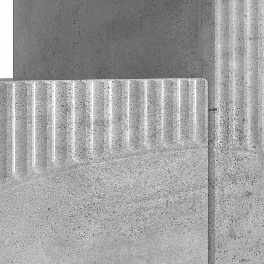 LED TV-skab Betongrå Konstrueret træ