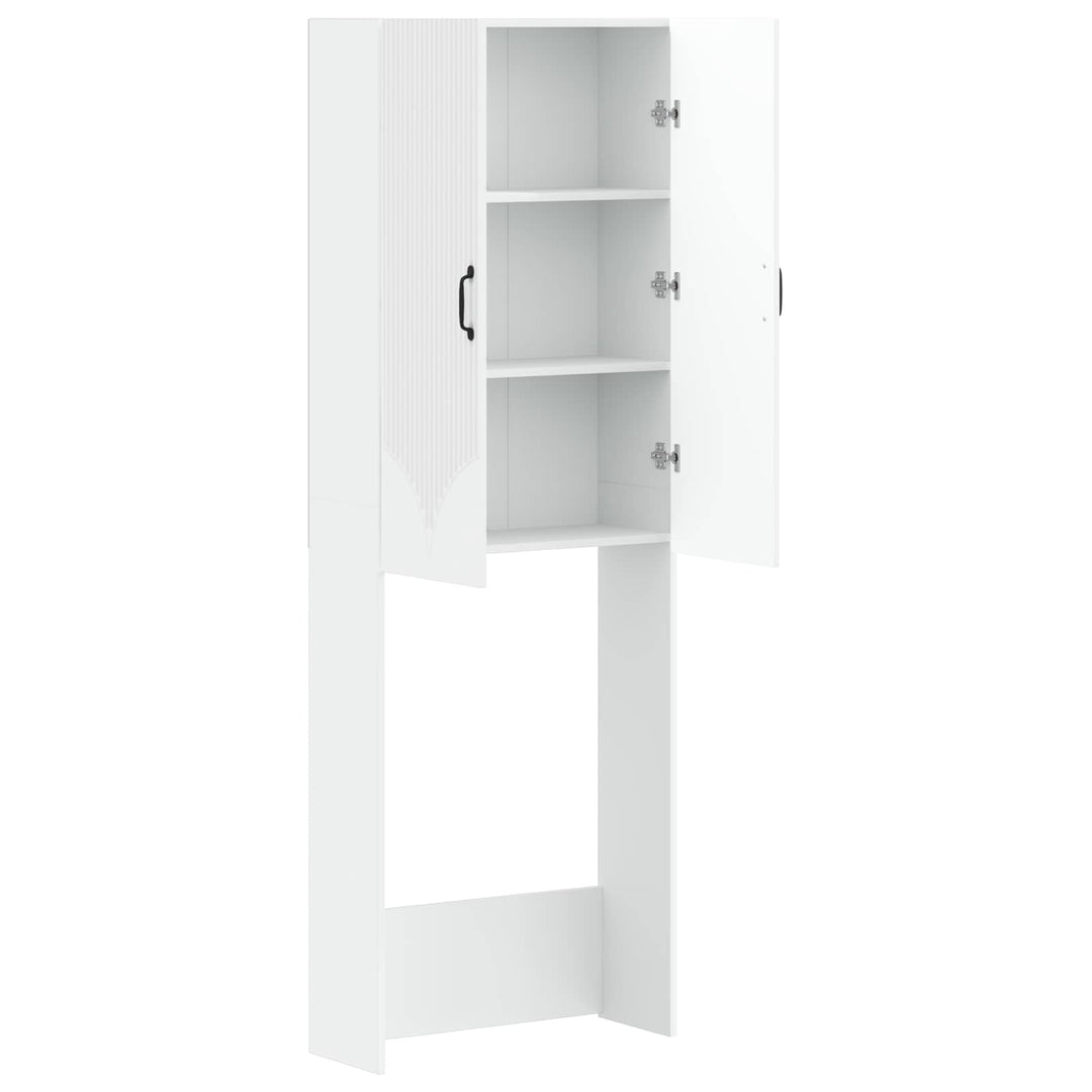 Toilet Skab HOORN Hvid 66 x 25,5 x 190 cm Konstrueret træ