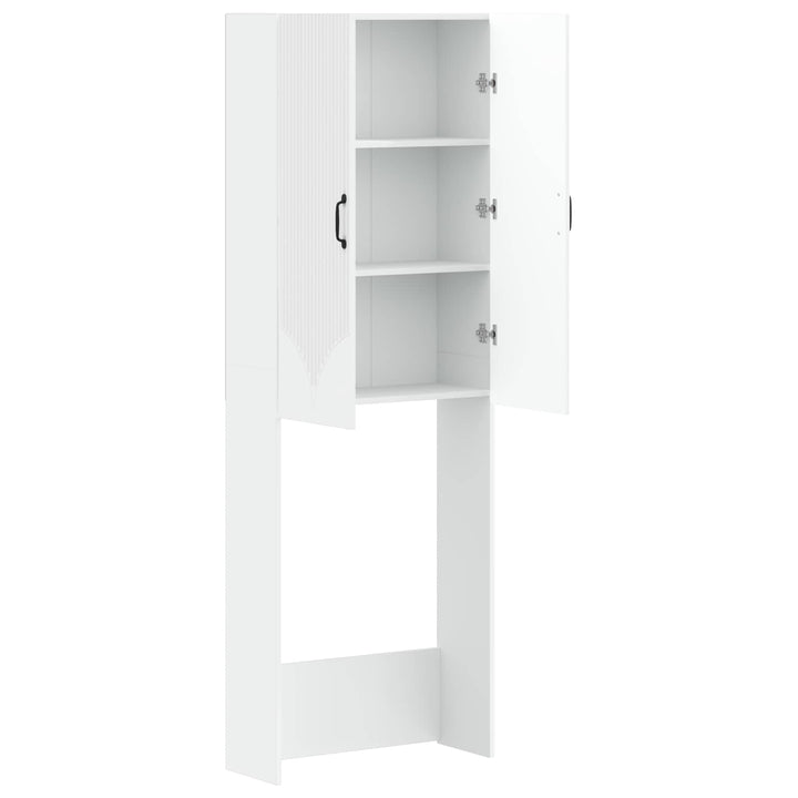 Toilet Skab HOORN Hvid 66 x 25,5 x 190 cm Konstrueret træ