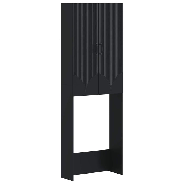 Toilet Skab HOORN Sort 66 x 25,5 x 190 cm Konstrueret træ