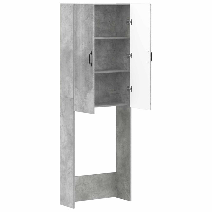 Toilet Skab HOORN Betongrå 66 x 25,5 x 190 cm Konstrueret træ