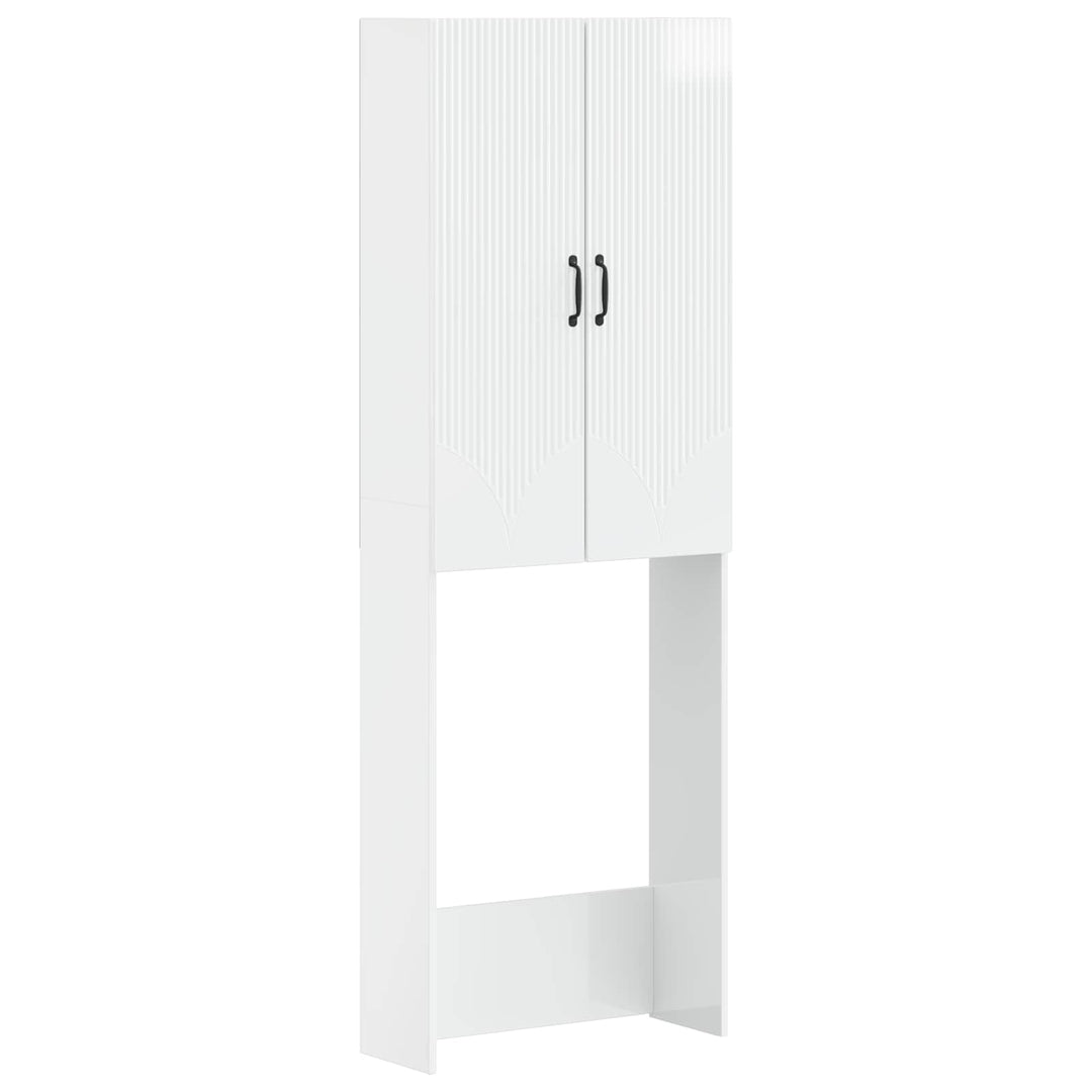 Toilet Skab HOORN Hvid højglans 66 x 25,5 x 190 cm