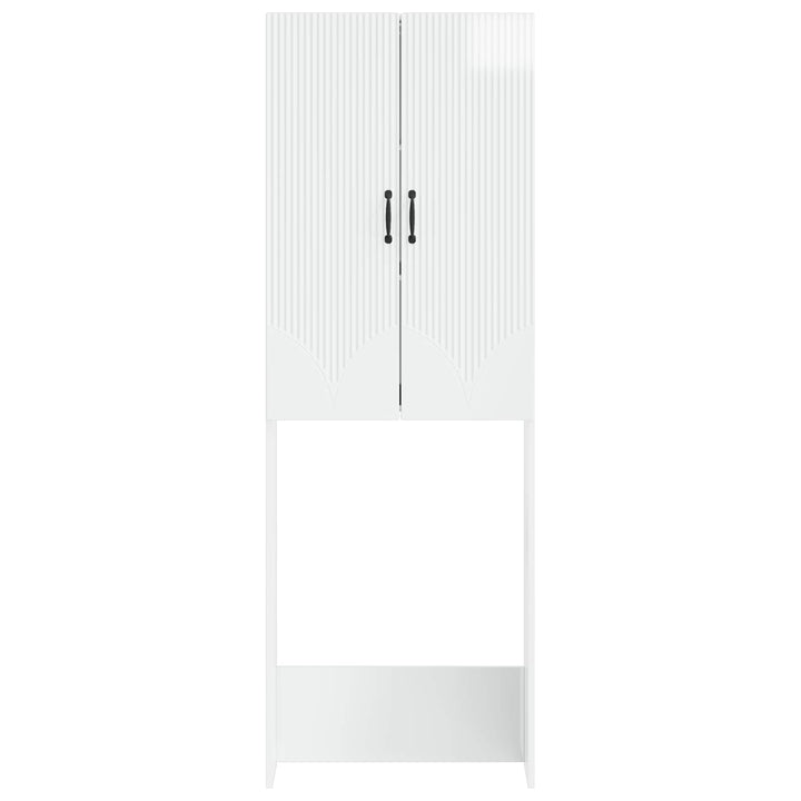 Toilet Skab HOORN Hvid højglans 66 x 25,5 x 190 cm