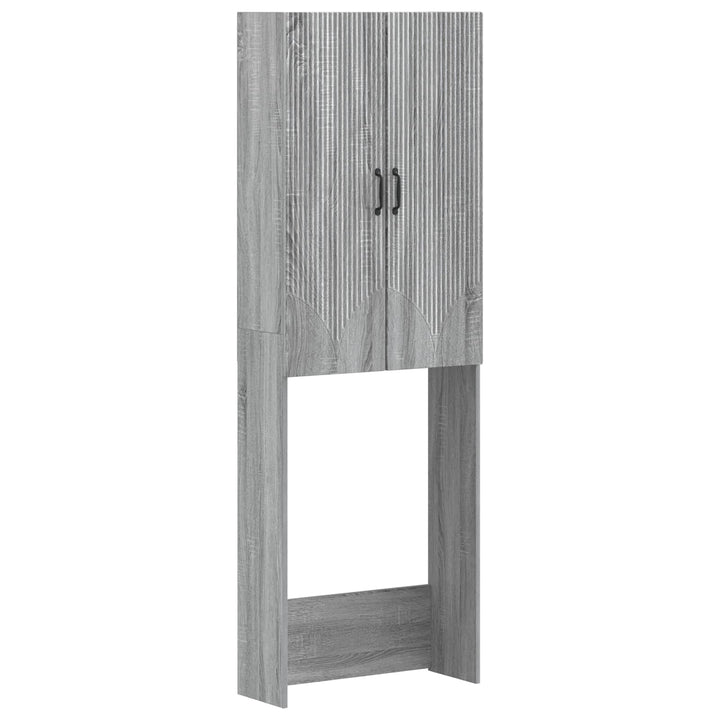 Toilet Skab HOORN Grå Sonoma 66 x 25,5 x 190 cm Konstrueret træ