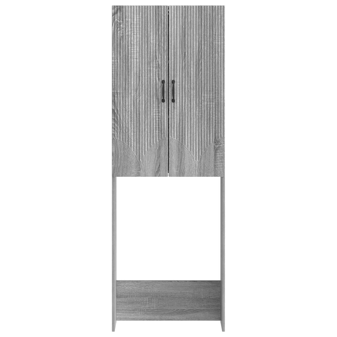 Toilet Skab HOORN Grå Sonoma 66 x 25,5 x 190 cm Konstrueret træ