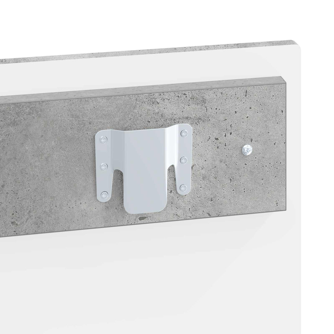 Væghængt hovedgærde HOORN Betongrå Konstrueret træ