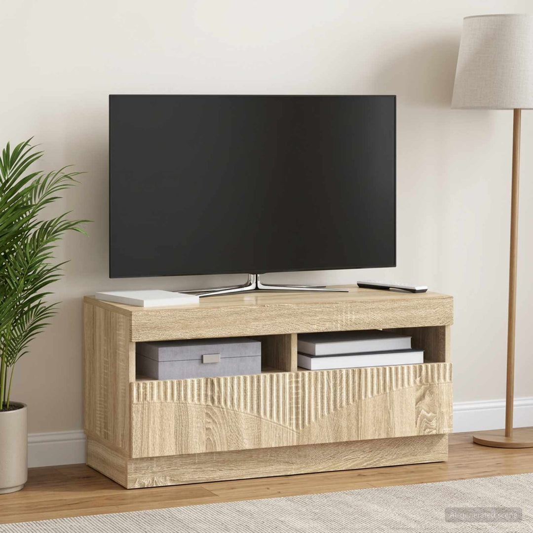 LED TV-skab Sonoma-eg Konstrueret træ