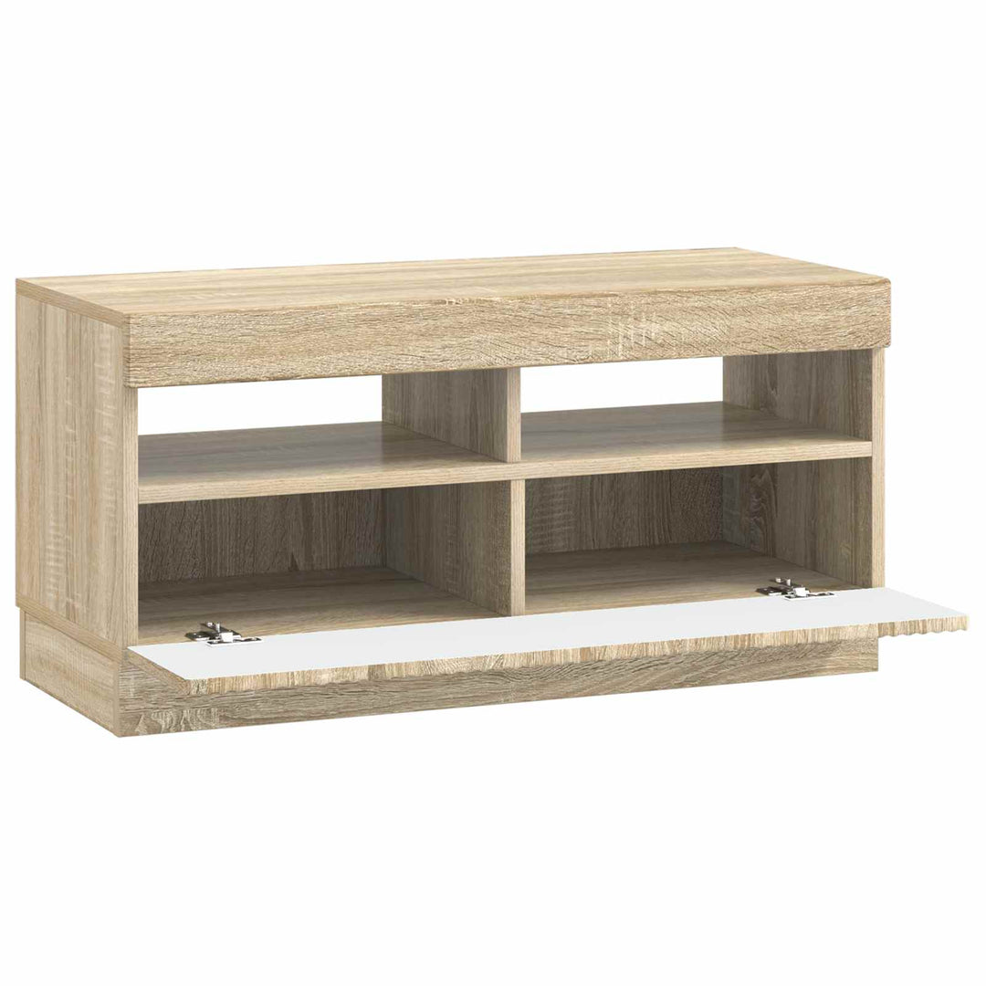 LED TV-skab Sonoma-eg Konstrueret træ