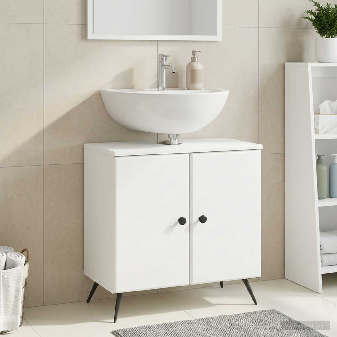 Badeværelsesskabsunder BREDA Hvid 59,5 x 31,5 x 59 cm