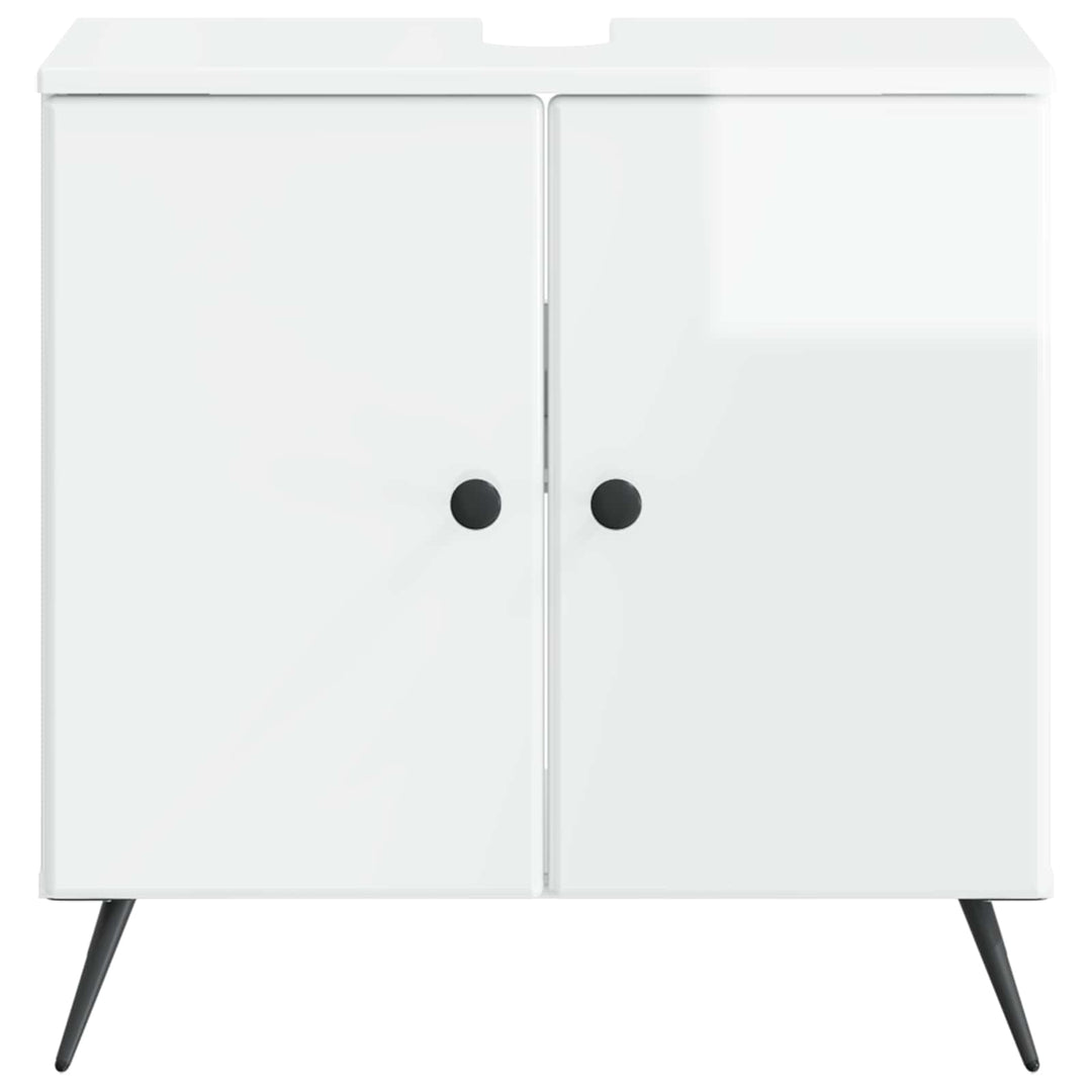 Badeværelsesskabsunder BREDA Hvid højglans 59,5 x 31,5 x 59 cm